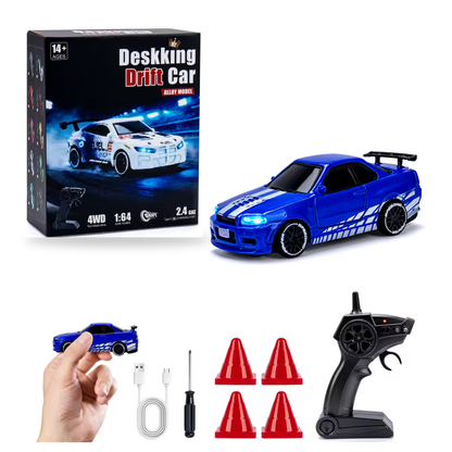 Mini 4WD RC Drift Car with LED Lights