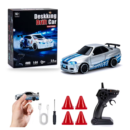 Mini 4WD RC Drift Car with LED Lights